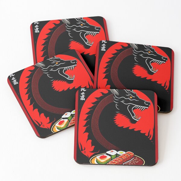Item preview, The Black Sushi Dragon-The Black Sushi Dragon designed and sold by khajji 18.