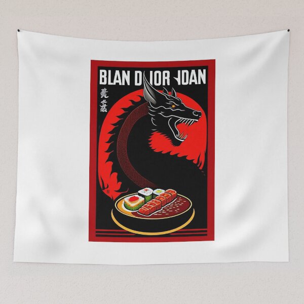 Item preview, The Black Sushi Dragon-The Black Sushi Dragon designed and sold by khajji 18.