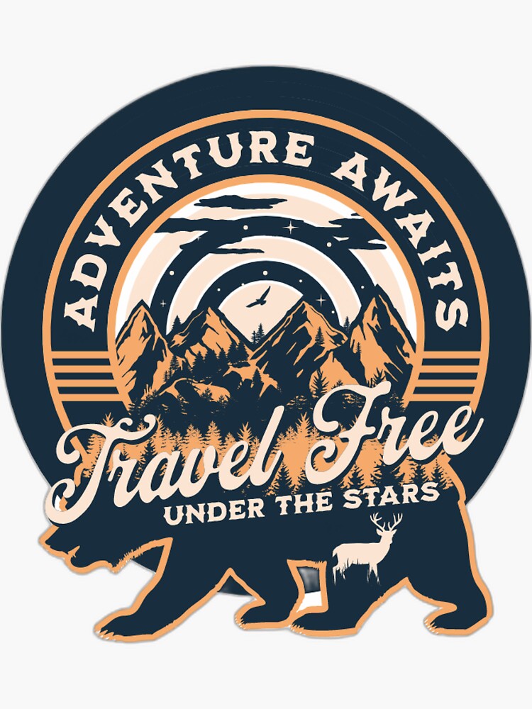 Sticker for Sale mit Das Abenteuer wartet auf Reisen kostenlos unter den  Sternen von Incrediblecollo