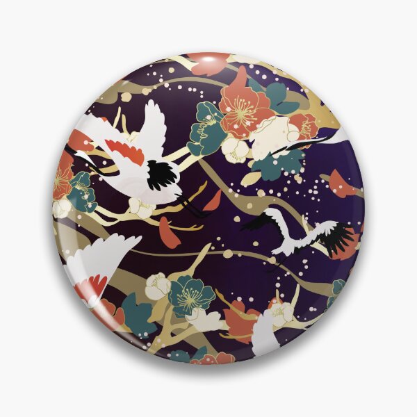 Artikelvorschau, traditional classical auspicious peach blossom crane entworfen und verkauft von UnaWu533.