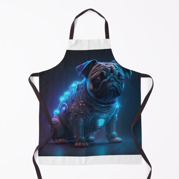 Item preview, Cyborg Pug: A Futuristic & Adorable designed and sold by ElevenVoid.