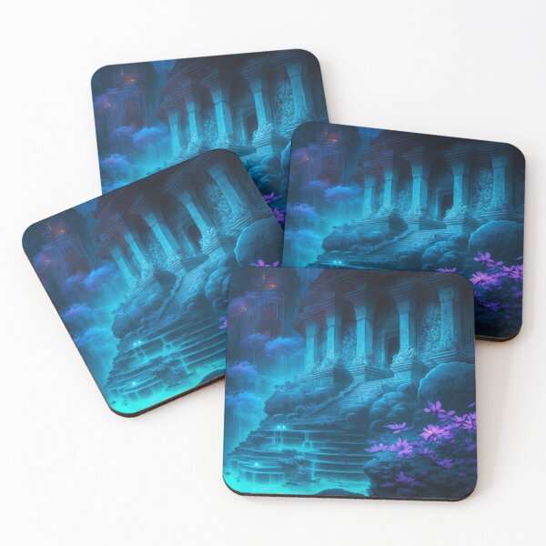 Item preview, Bioluminescent Architectural Ruins 1 designed and sold by fantasyparadise.