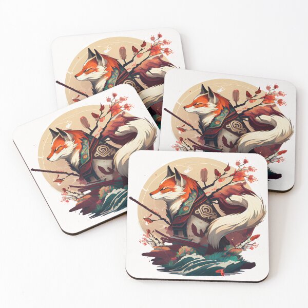 Item preview, Mystical Japanese Red Fox Artwork designed and sold by The-Dark-Art.