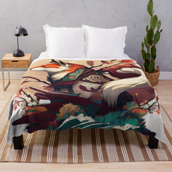 Item preview, Mystical Japanese Red Fox Artwork designed and sold by The-Dark-Art.