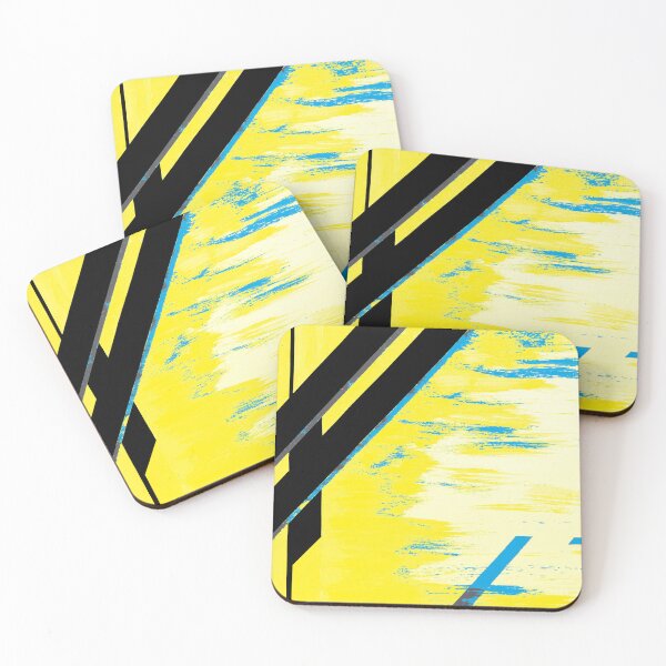 Item preview,  Bamboo grove in Neon Blue and Canary Yellow designed and sold by BlackArtichoke.