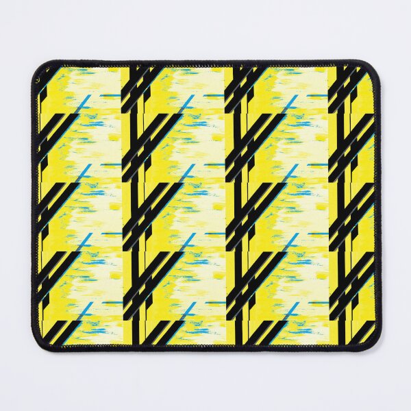 Item preview,  Bamboo grove in Neon Blue and Canary Yellow designed and sold by BlackArtichoke.