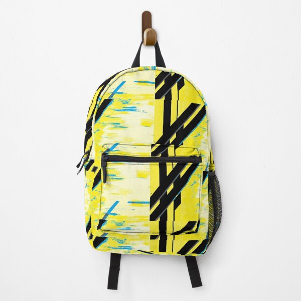 Item preview, Bamboo grove in Neon Blue and Canary Yellow designed and sold by BlackArtichoke.