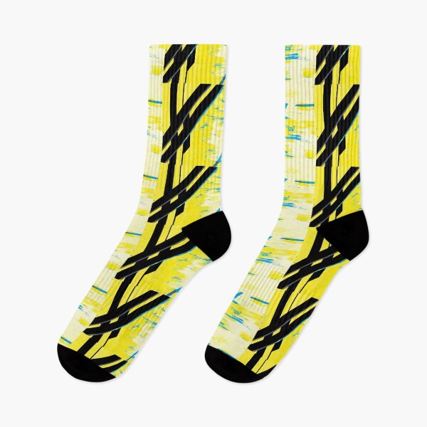 Item preview,  Bamboo grove in Neon Blue and Canary Yellow designed and sold by BlackArtichoke.