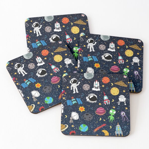 Item preview, Black Design,  Space doodles , space pattern  designed and sold by ByNiran.