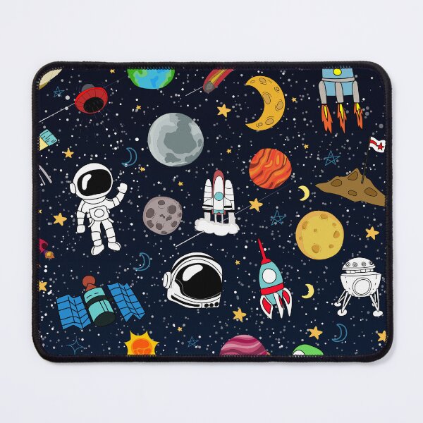 Item preview, Black Design, Space doodles , space pattern designed and sold by ByNiran.