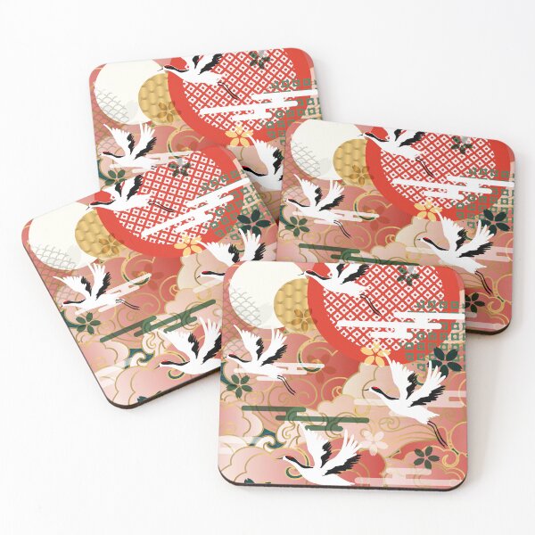 Item preview, ancient style traditional classical auspicious colorful cloud  crane  designed and sold by UnaWu533.