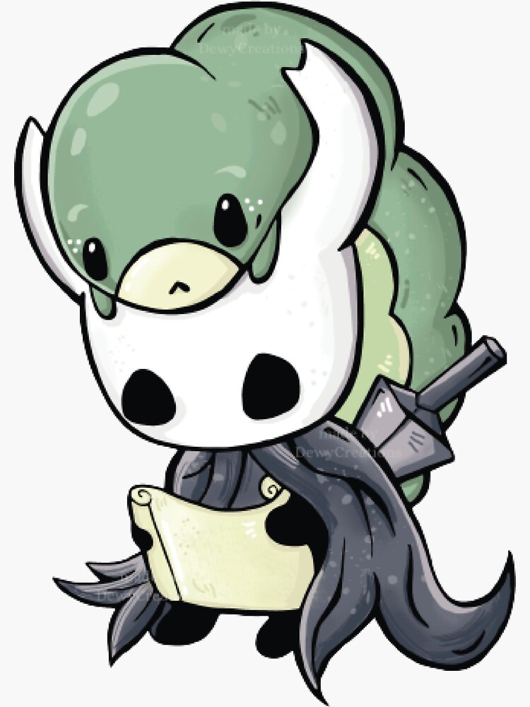 Grub And The Knight From Hollow Knight Sticker For Sale By Justwish   Bg,f8f8f8 Flat,750x,075,f Pad,750x1000,f8f8f8 