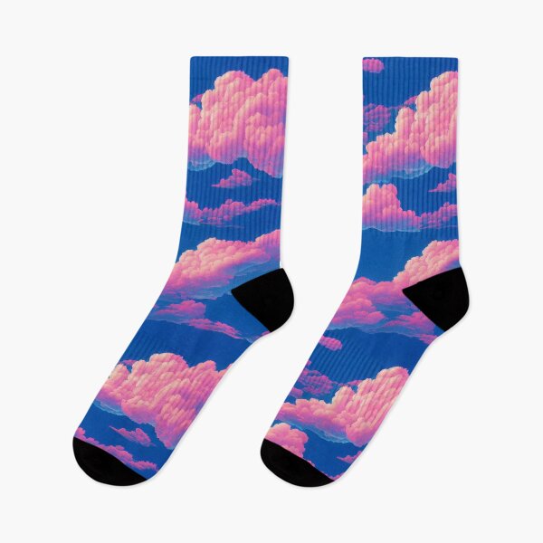 Item preview, Vaporwave sky with vibrant clouds designed and sold by Dise37.