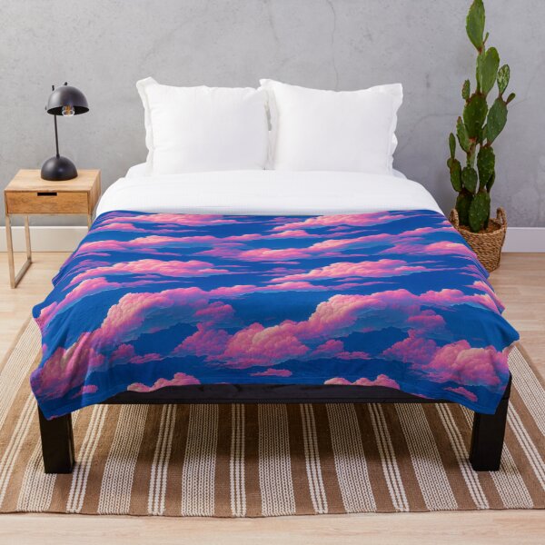 Item preview, Vaporwave sky with vibrant clouds designed and sold by Dise37.