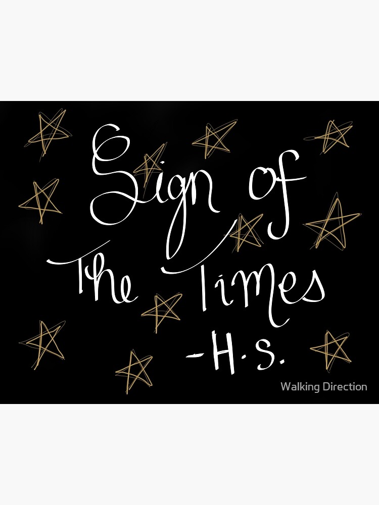 "Harry Styles SIGN OF THE TIMES" Poster by Bbry00 Redbubble