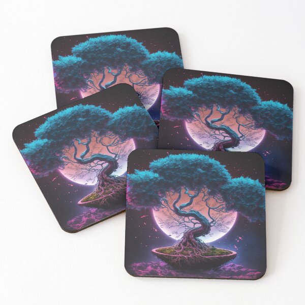 Item preview, Bonsai Tree Art-Moonlight Bonsai Tree  designed and sold by letsgetinspired.