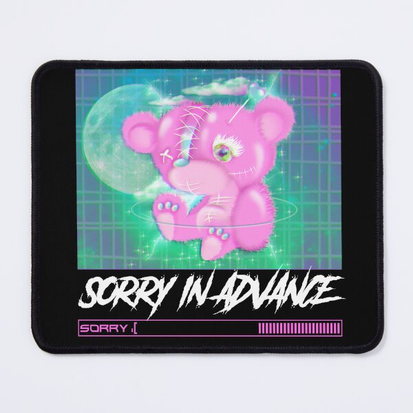 Item preview, 'Just sorry in advance' Pink Bear T-Shirt & Sticker designed and sold by Rodayna Elnaggar.