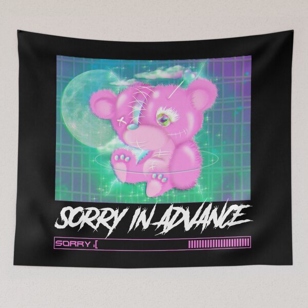 Item preview, 'Just sorry in advance' Pink Bear T-Shirt & Sticker designed and sold by Rodayna Elnaggar.