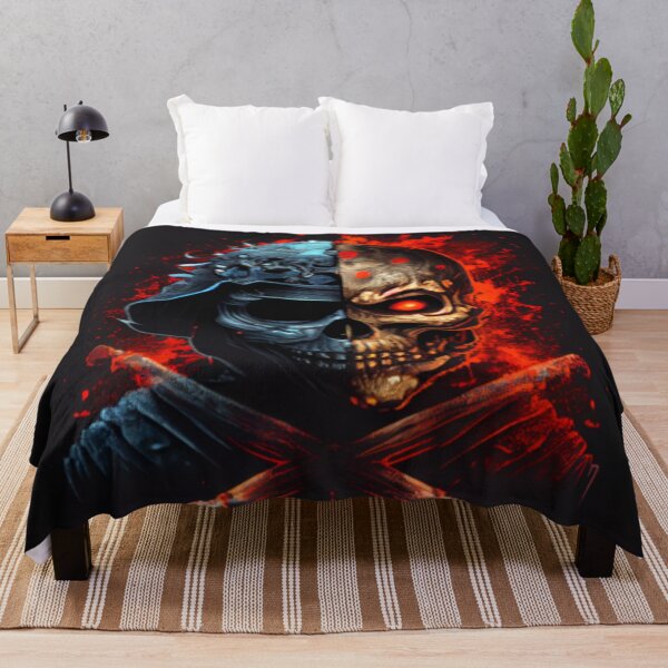 Item preview, Samurai warrior skull face designed and sold by MaryAnn84.