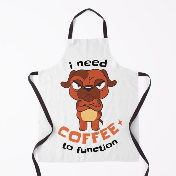 Item preview, I need coffee to function, funny dog, angry dog, coffee quote. designed and sold by raspeed.