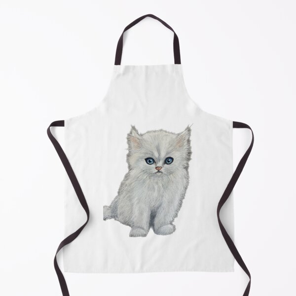 Item preview, Copie de white ruffled kitten pastels designed and sold by ROXANEDS.