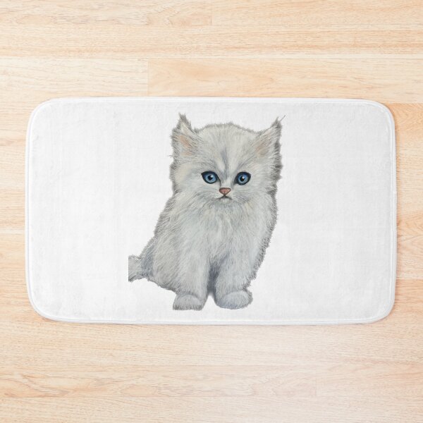 Item preview, Copie de white ruffled kitten pastels designed and sold by ROXANEDS.