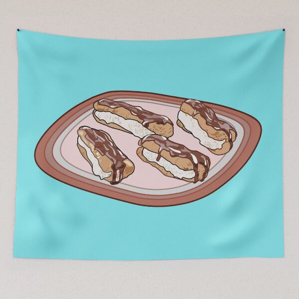 Item preview, Chocolate eclair cartoon illustration designed and sold by Misscartoon.