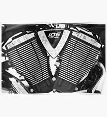 Victory motorcycle detail Poster