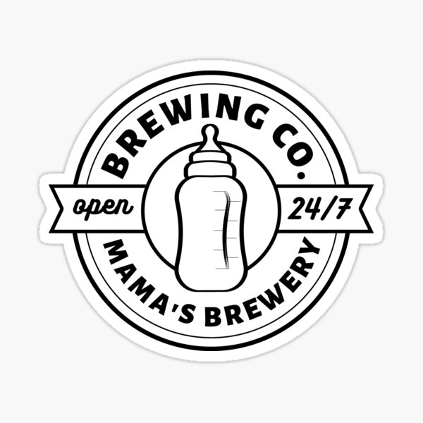 Item preview, Mama's Boobery Breastfeeding Brewery New Mom Brewing Co designed and sold by yoshra.