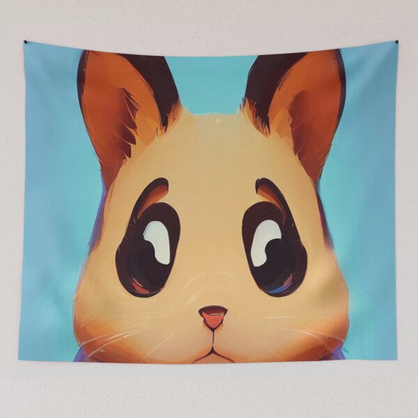 Item preview, Adorable Hamster - A Cute and Lovable Artwork designed and sold by shypixels.
