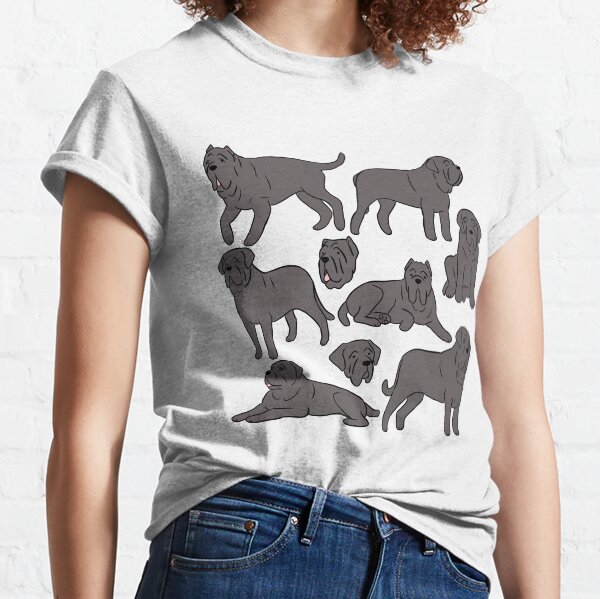 Item preview, Neapolitan mastiff dog cute illustration  designed and sold by Yarafantasyart.