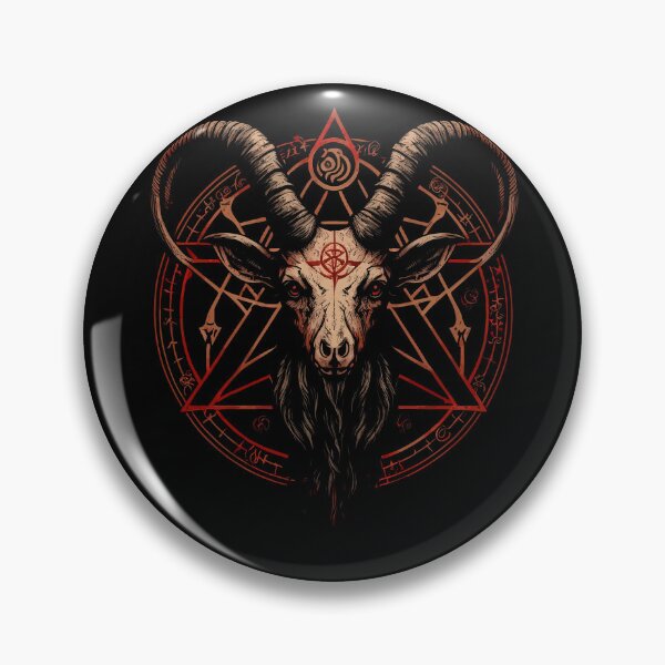 Item preview, Occult Satanic Baphomet Goat in Pentagram designed and sold by k3rstman1.