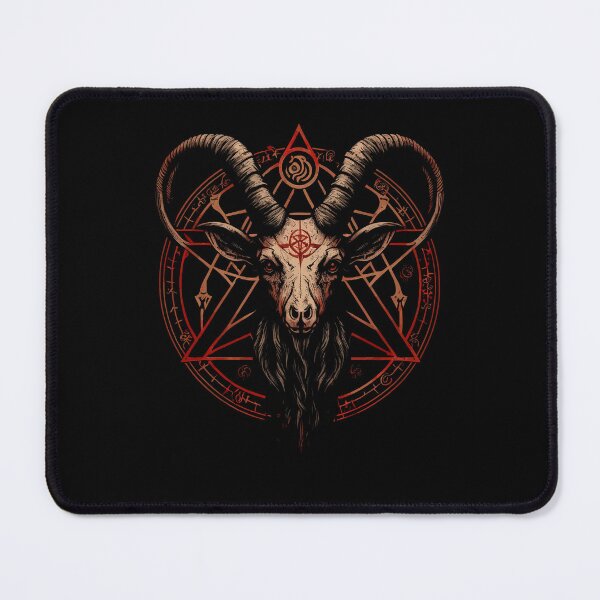 Item preview, Occult Satanic Baphomet Goat in Pentagram designed and sold by k3rstman1.