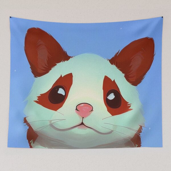 Item preview, Adorable Cartoon Kawaii Cute Hamster Artwork designed and sold by shypixels.