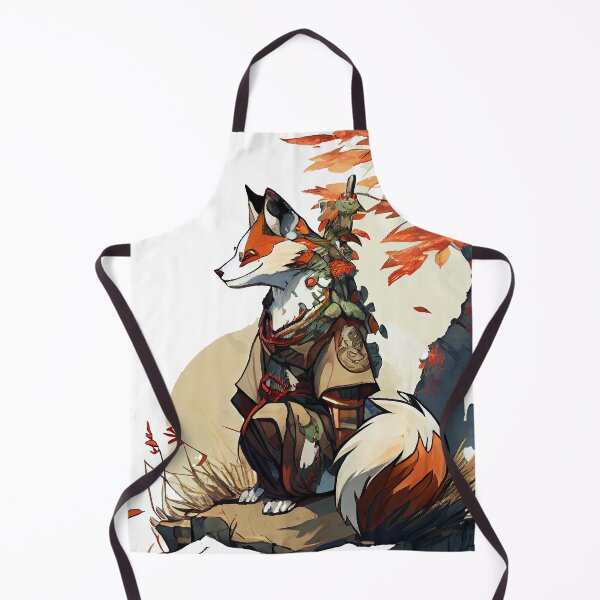 Artikelvorschau, Mystische japanische Rotfuchs-Grafik entworfen und verkauft von The-Dark-Art.