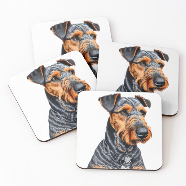 Item preview, Airedale Terrier, charcoal drawing, Ai Generated Art  designed and sold by ACC .