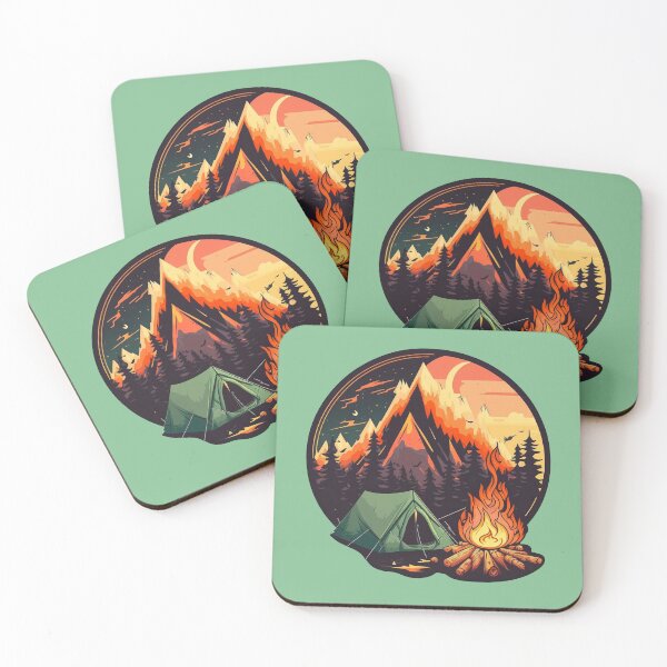 Item preview, Camping, camp fire, camp tent, camping lover designed and sold by pixeldizajn.