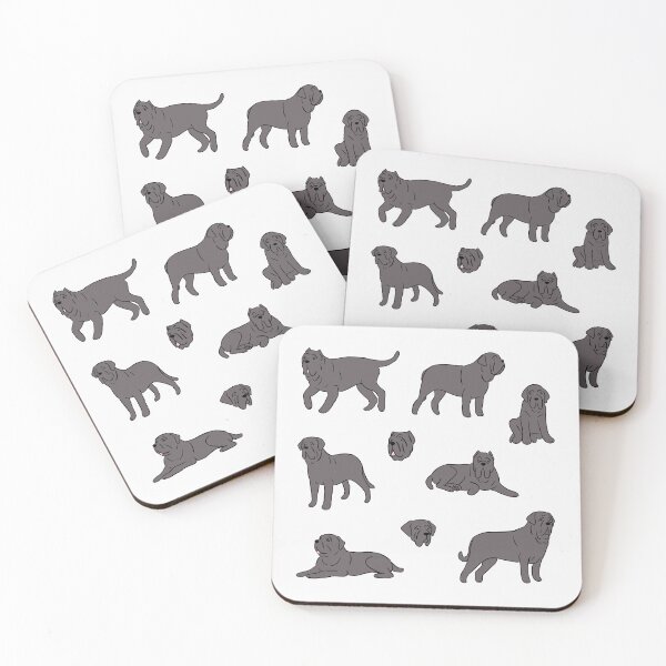 Item preview, Neapolitan mastiff dog cute illustration  designed and sold by Yarafantasyart.