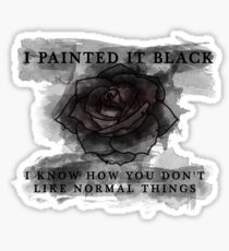 Black Rose Sticker