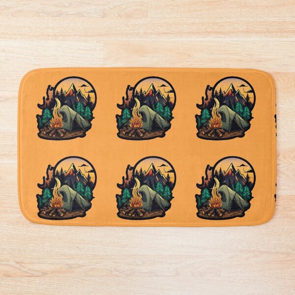 Item preview, Camping, camp fire, camp tent, camping lover designed and sold by pixeldizajn.