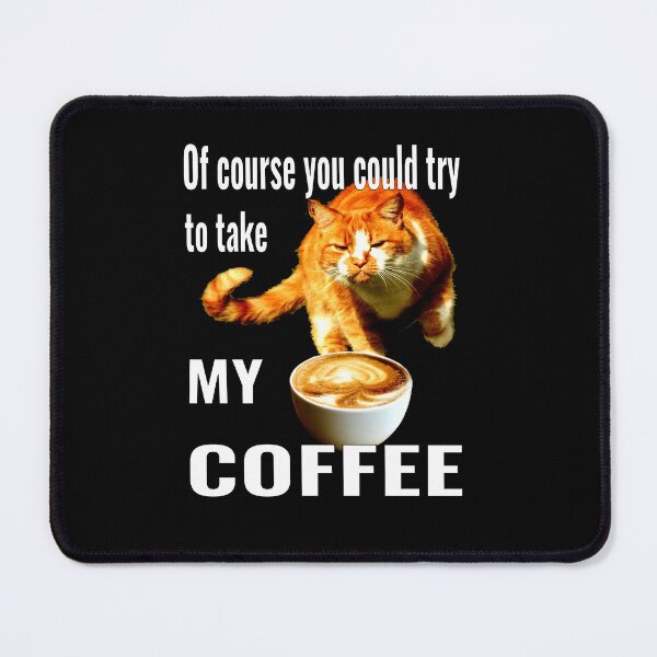 Item preview, Cat coffee lover designed and sold by CottagePop.