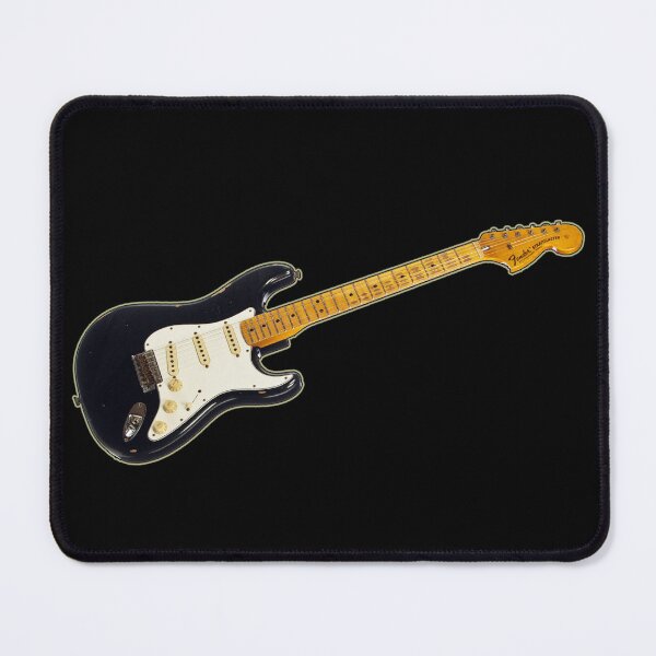 Item preview, Black Stratocaster guitar distressed look designed and sold by Phishbone.