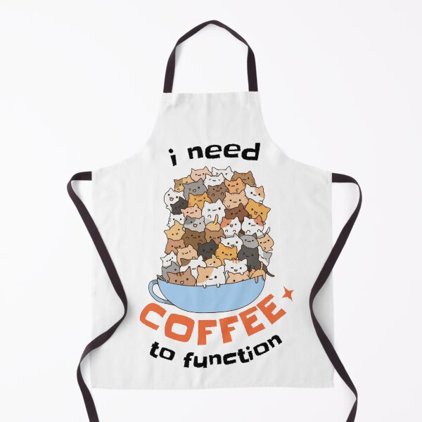 Item preview, I need coffee to function, funny cats, coffee quote. designed and sold by raspeed.