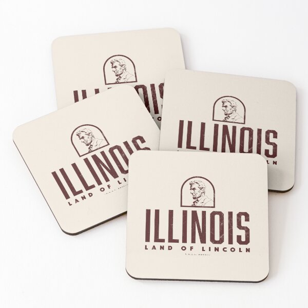 Item preview, Illinois - Land of Lincoln (Brown) designed and sold by deadmansupplyco.