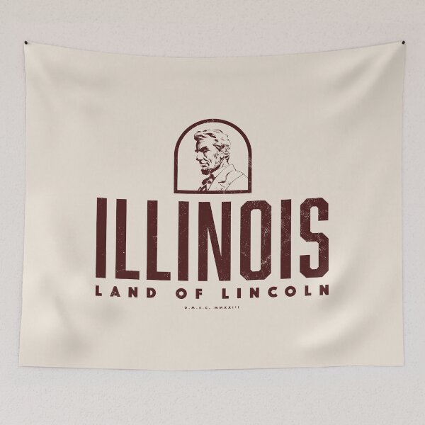 Item preview, Illinois - Land of Lincoln (Brown) designed and sold by deadmansupplyco.