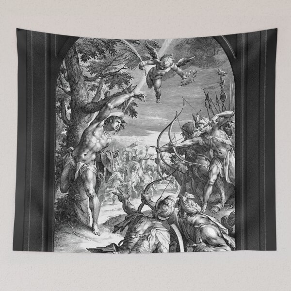 Item preview, The Martyrdom of St. Sebastian by Jan Harmensz. Muller Remastered Xzendor7 Classical Art Old Masters Reproductions designed and sold by Xzendor7 Digital Art Creations.