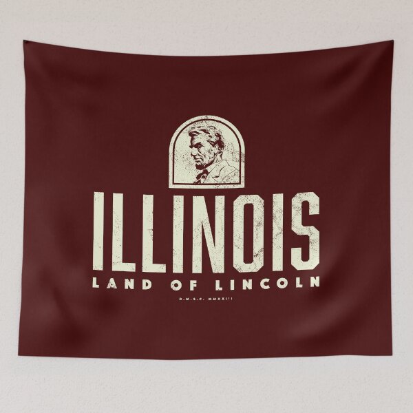 Item preview, Illinois - Land of Lincoln (Tan) designed and sold by deadmansupplyco.