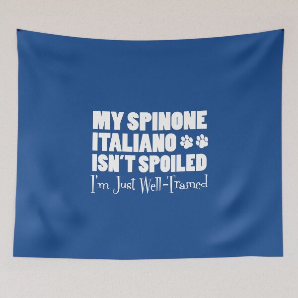Item preview, Spinone Italiano Isn't Spoiled I'm Just Well Trained Paw Print designed and sold by jaycartoonist.