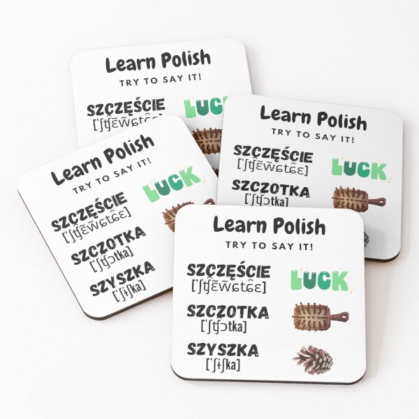 Item preview, Funny Polish Learning - difficult words 1 designed and sold by Nicefoxy.
