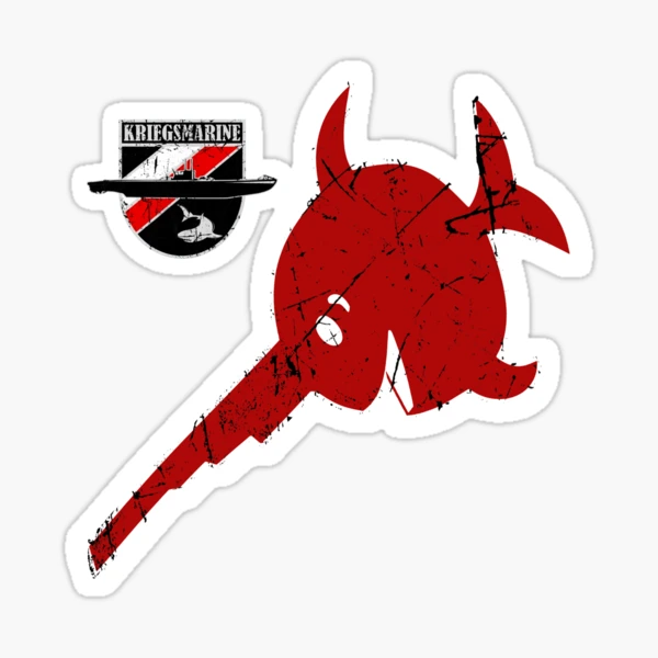 Autocollant Vinyle Sawfish Riant - Émblème U-Boat WW2, 2 Stickers 13.7x8.1cm, Déco Voiture & Casque - 7